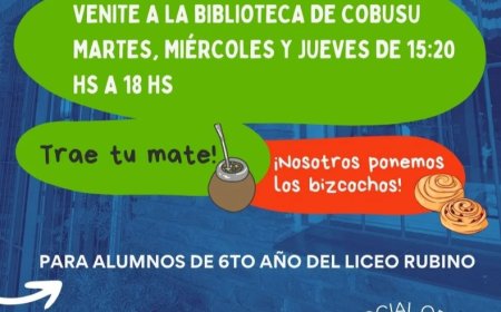 Apoyo a estudiantes del Liceo Rubino para exámenes de 6.º año