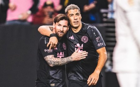 Luis Suárez asistió a Lionel Messi en el primer partido de Inter Miami en el año