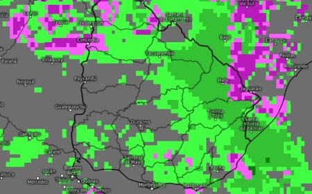 Pronóstico del tiempo en Uruguay para el viernes 24: Se esperan lluvias y tormentas aisladas