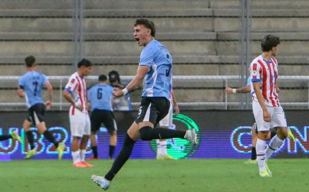 Sudamericano Sub20: Uruguay goleó a Paraguay 6:0