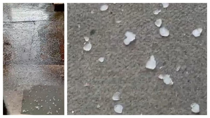 Se vino con todo: tormenta con caída de granizo abrió el año en Montevideo