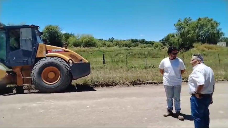 Intendente Vidalín recorrió calles que tendrán tratamiento bituminoso doble