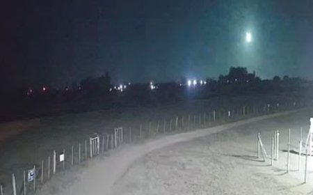 Un bólido iluminó el cielo y pudo ser visto en el sur y este de nuestro país