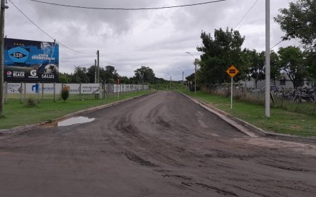 Corte de tránsito en Santa Bernardina por trabajos viales