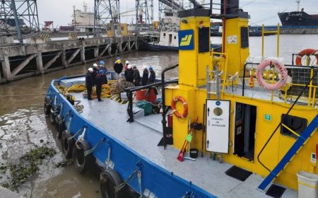 Un marinero internado en estado grave a causa de accidente con remolcador en el puerto