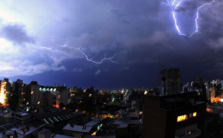 Lluvia, viento y rayos: alertas de nivel naranja y amarillo en la mayor parte del país