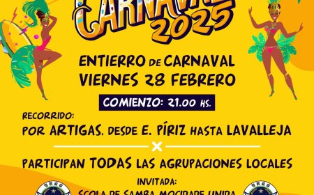 El próximo viernes será el Entierro de Carnaval 2025