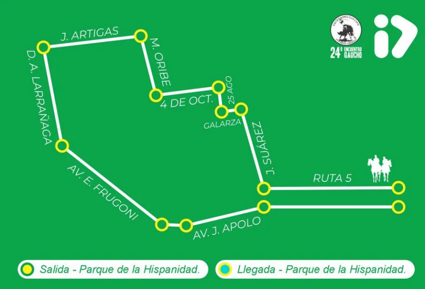 Desfile del 24° Encuentro Gaucho: recorrido y detalles