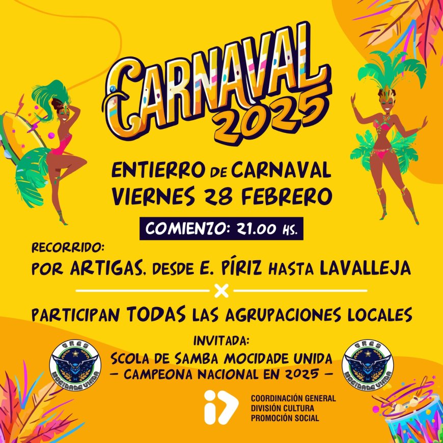 Mañana viernes cerrará el Entierro de Carnaval 2025