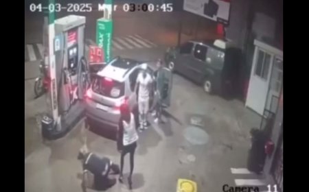 Cobarde agresión a trabajador de estación de servicio: un cliente lo atacó de atrás y le rompió la mandíbula