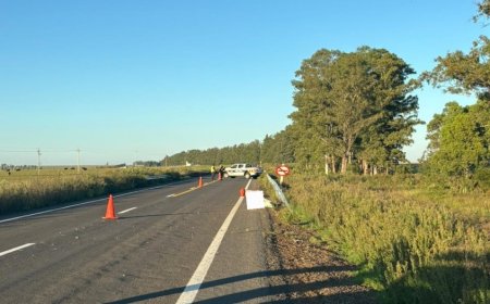 Salto: Un motociclista murió tras impactar contra un guardarraíl metálico