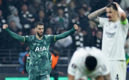 Con Bentancur titular, el Tottenham ganó en Frankfurt y se mete en semis de Europa