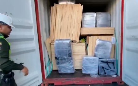 Incautan en Colombia 1,9 toneladas de cocaína que irían de Uruguay hacia México