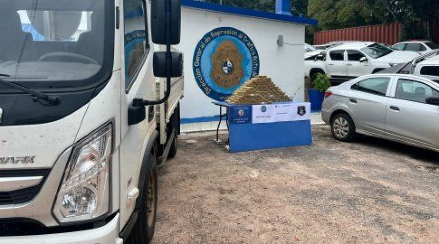 Incautan casi 130 kilos droga en el doble fondo de un camión en Tacuarembó; hay tres detenidos