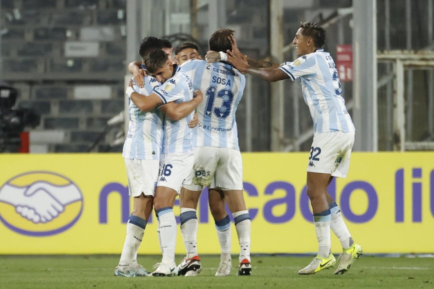 Con un gol de Martín Barrios sobre el cierre, Racing de Avellaneda empata en Chile