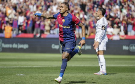 Barcelona venció al Real Madrid 4-3 y acaricia el título de campeón de La Liga