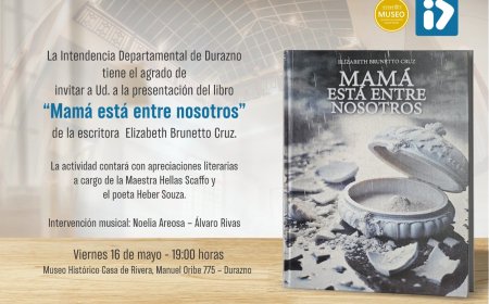 Elizabeth Brunetto presenta su nuevo libro 'Mamá está entre nosotros' en Durazno