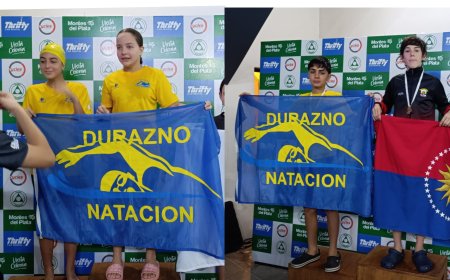 Destacada actuación de Durazno en natación