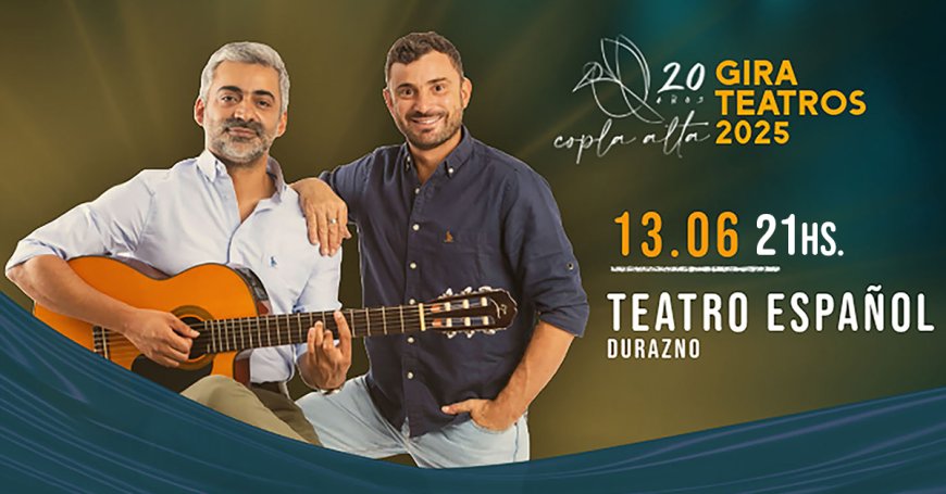 Copla Alta celebra sus 20 años con un espectáculo en Durazno