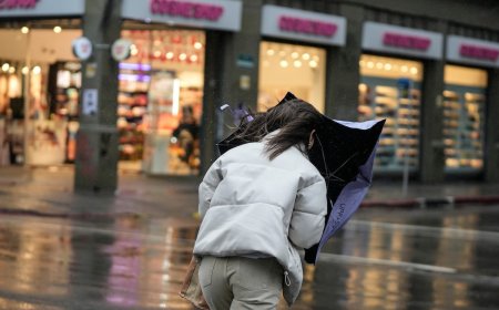 Ingreso de aire polar: las rachas superaron los 100 km y se registró de agua-nieve