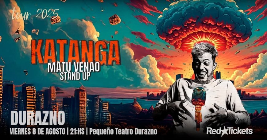 El Pequeño Teatro de Durazno recibe a Matu Venao con su stand up 'Katanga'