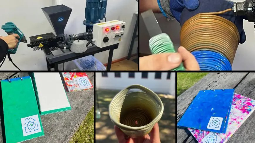 Jóvenes de ADID vivieron la experiencia del reciclaje plástico en el laboratorio municipal