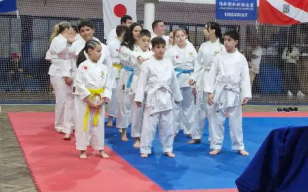 Delegación de Durazno brilló en el 6º Torneo Uruguayo de Karate en Sauce