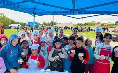 Niños de Mini Chef brillaron con sus muffins en la feria REDEX