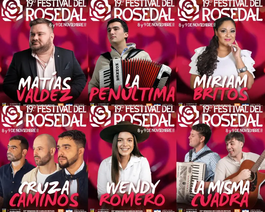 Carlos Reyles se prepara para vivir el 19.º Festival del Rosedal