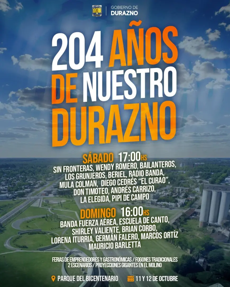Durazno: suspenden actividades por mal tiempo y reprograman festejos para este domingo