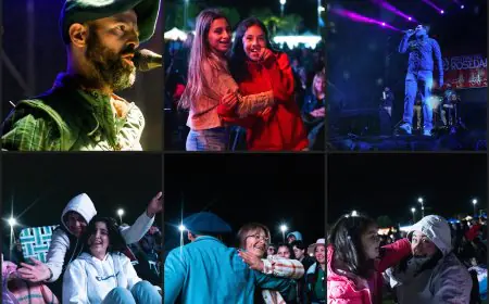 El frío no detuvo la fiesta en la primera noche del Festival del Rosedal