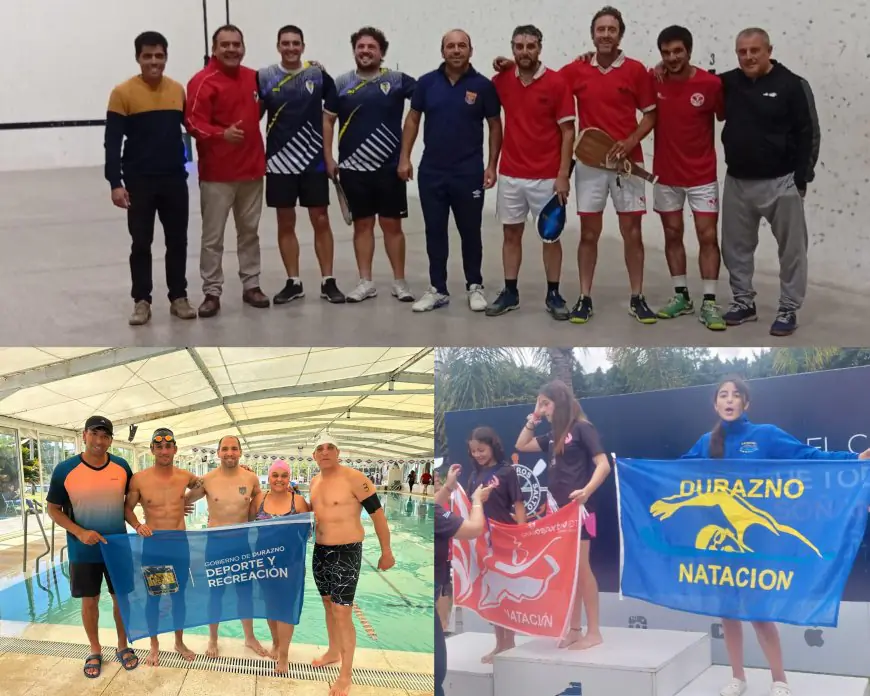Delegaciones deportivas de Durazno destacaron en natación y torneos de pelota de la federación nacional
