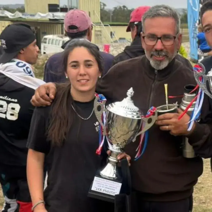 Durazno suma un título nacional en Velocidad en Tierra: Gennesis Benítez campeona de 125 cc