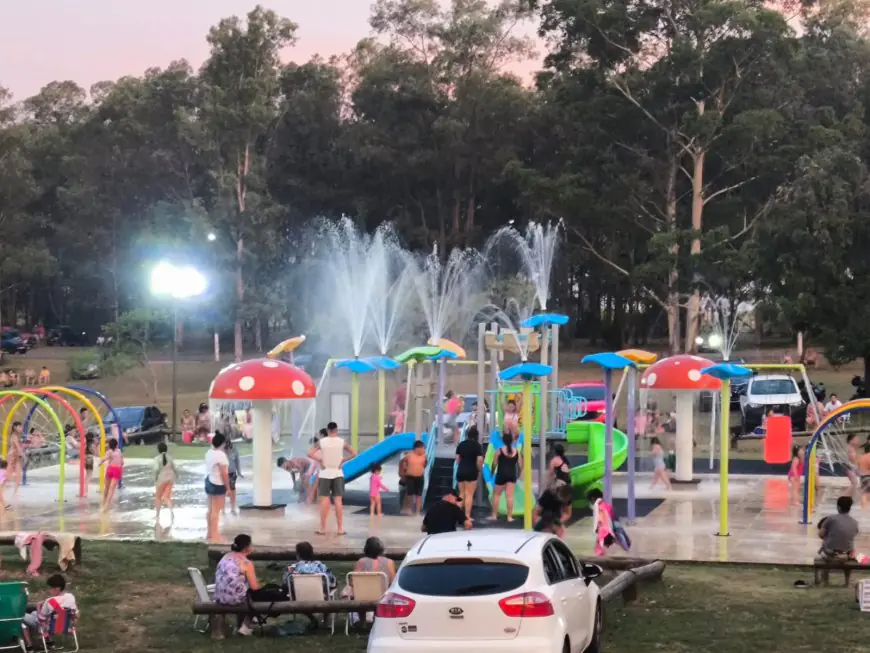 Reabrió hoy el parque de juegos de agua del Parque de la Hispanidad